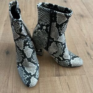 Women's Snakeskin Ankle Boots